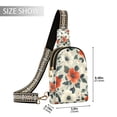 thumbnail image 2 of FORMRS Womens Crossbody Sling Bag Travel Daypack Shoulder Chest Backpack, Large Red Floral Pattern, 2 of 7