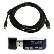 IFC-500U Compatible USB Cable for Canon EOS 6D Digital SLR Camera -15 Feet - w/Ferrite