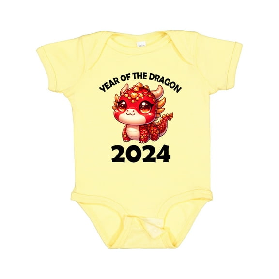 Inktastic 2024 New Year of the Dragon Boys or Girls Baby Bodysuit