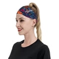 thumbnail image 3 of Daiia Tropical Flower printed Men's Performance Headband,Sports Headbands,Moisture Wicking Workout Headband, 3 of 9
