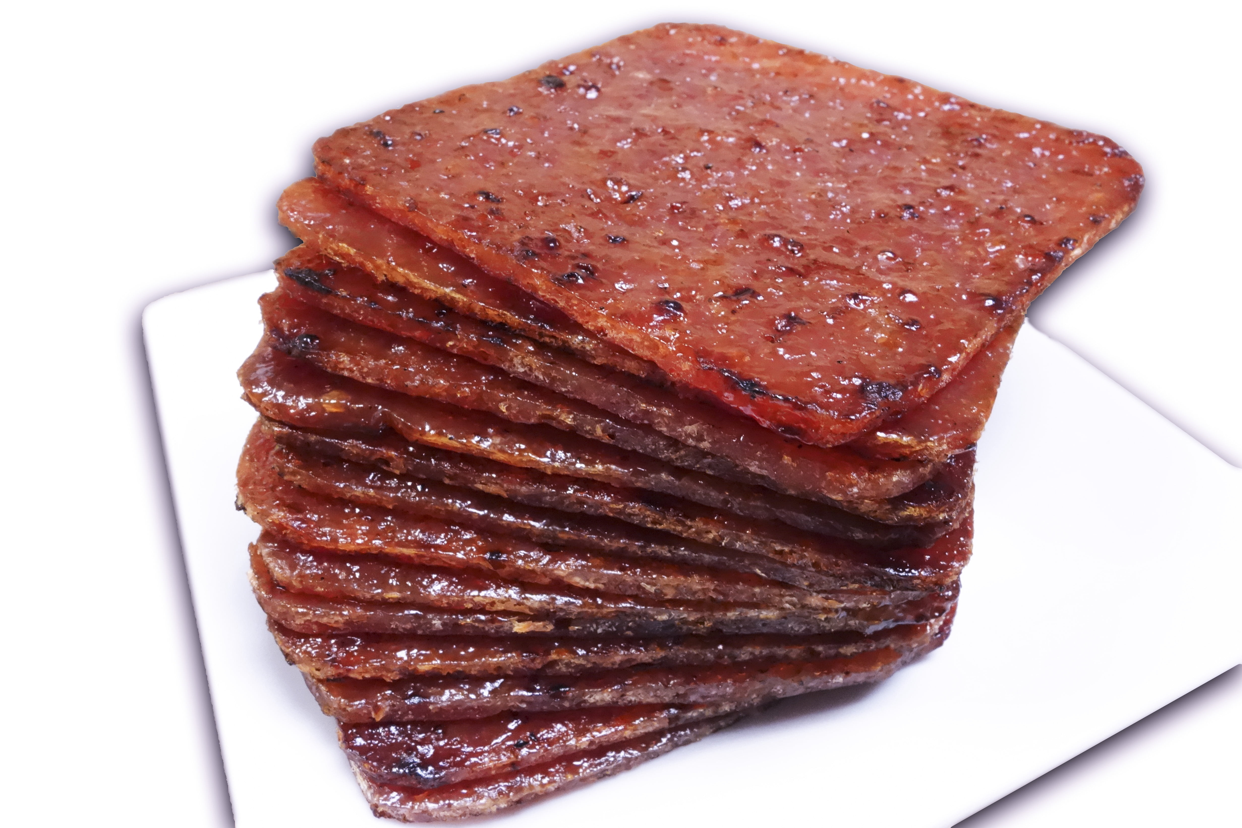Singapore-Style Fire-Grilled Tender Pork Jerky (Original Flavor - Square Shaped 8 oz.) *Grilled Fresh to Your Order *Shipped the Same Day - L.A. Times "Handmade Gift" Winner