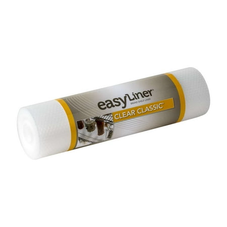 shelf liner clear brand duck adhesive non classic ribbed ft refrigerator liners easy roll inch preferredcheap walmart