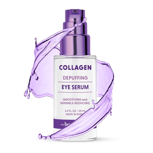 The Beauty Standard Suero debajo de los ojos con colágeno y ácido hialurónico - Hidratante antienvejecimiento que reduce la hinchazón y las arrugas - Cuidado de la piel coreano probado por dermatólogo