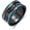 04-Turquoise Wood, variant on Jesus Crown of Thorns Ring 925 Sterling Silver Wood Ring Christian Cross Band Rings Wooden Jewelry Gifts for Men Women Size 10