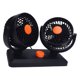 thumbnail image 1 of Ventilador de Enfriamiento con Alimentación de Cigarro de Doble Cabeza Con Rotación de 360 ​​para Camión SUV RV, Ventilador de Automóvil USB Personalizado de 2, 1 of 7