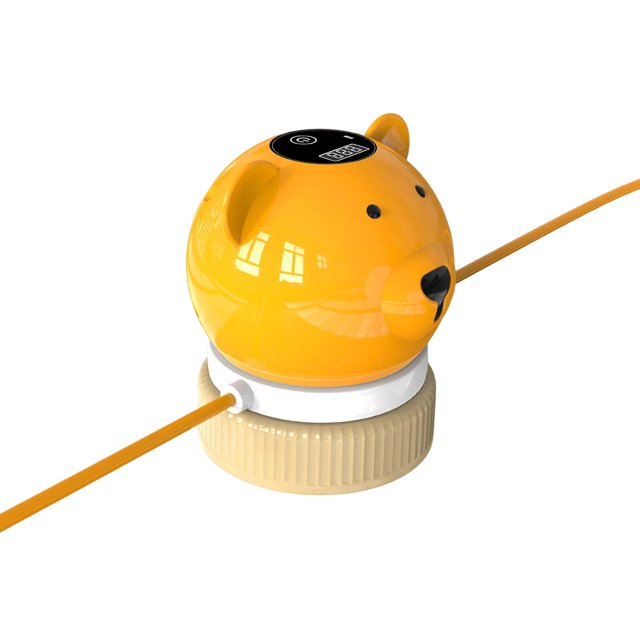 Máquina de saltar de cuerda inteligente multifunción digital de silencio de velocidad ajustable con control remoto Naranja perfecl