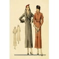 thumbnail image 2 of Vintage Fashion 13x18 White Modern Wood Framed Museum Art Print Titled - Fashions for Urban Ladies, 2 of 4
