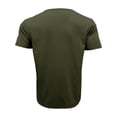 thumbnail image 3 of ZHOGXU Men's T Shirt Summer Short Sleeved Crew Neck Solid Color Pocket Comfortable Breathable Top For Casual Daily Wear,Army Green,L, 3 of 7