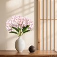 thumbnail image 4 of Goodw7 Artificial Hydrangea Silk Flower with Realistic Green Leaves and Layered Petals for Home Wedding Decor Floristry Bouquets, 4 of 7
