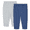 Medium Grey Heather/Navy, variant on Garanimals Baby Boy Fleece Joggers Multipack, 2-Pack, Sizes 6-24 Months