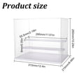 thumbnail image 2 of Transparent Plastic Minifigures Display Case 3-Tier Holder Risers for Models Building Blocks Doll Display Rectangle Clear Finished Product: 31.5x21.5x26cm, 2 of 7
