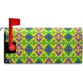 thumbnail image 4 of Mardi Gras Colorful Lilyes Mailbox Cover Magnetic Oversized Carnival Mailbox Covers Letter Post Box Cover Wrap Decoration Welcome Home Garden Outdoor 25.5" Lx 21" W, 4 of 7