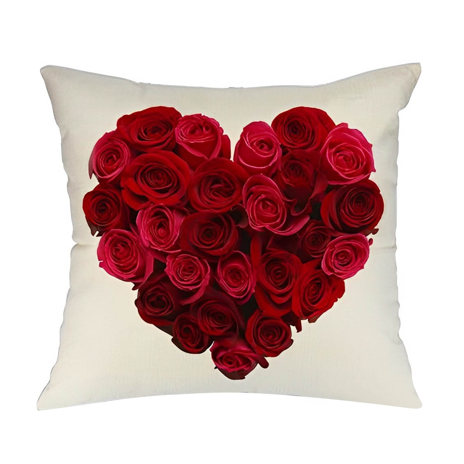 aiyuq.u valentine's day pillow cover love truck print home sofa bedroom