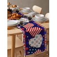thumbnail image 3 of Hokiten Table Runners 36 Inches Long Dress Scarves, Independence Day Farmhouse Kitchen/Dining Table Runner, Short Coffee Tablerunners, American Flag Star Blue Red Plaid 13x36 Inch, 3 of 7