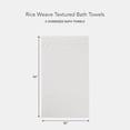 thumbnail image 4 of Texere 100% Organic Cotton Rice Weave Bath Towel Sets, Cream (2 Bath Towels), 4 of 5