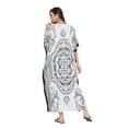 thumbnail image 6 of Women's Plus Size Kaftan Dresses Boho Long Maxi Dress Ladies Casual Hippie Kimono Sleeve Loose Caftan Online, 6 of 8