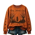 thumbnail image 2 of Salem Broom Company Sweatshirt for Women Halloween Salem 1692 Spooky Season Sweatshirt Crew Neck Vintage Scary Holiday Pullover Gold XXL, 2 of 4