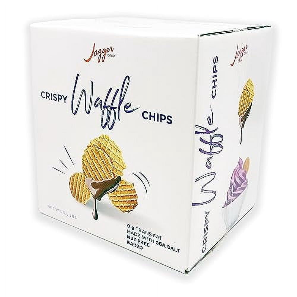 Jagger Cone Waffle Nachos®, Crispy Waffle Chips For Ice Cream Nachos, 5.5 Lb. Box