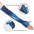 thumbnail image 3 of ALAZA Tie Dye Blue Print UV Sun Protection Arm Sleeves UPF 50+ Compression Cooling Sleeve 1 Pair, 3 of 7