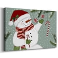 thumbnail image 3 of Peppermint Snowman Collection A- Gallery Wrapped Canvas, 3 of 9