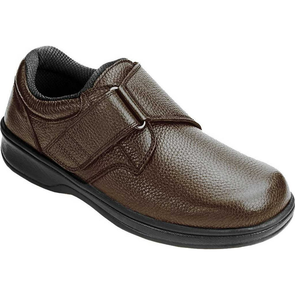 OrthoFeet - Men's Orthofeet Broadway Brown Leather 9.5 W - Walmart.com ...