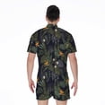 thumbnail image 2 of Night Tropical Hawaii Pattern Short Sleeve Men'S Rompers, Aloha Tropical Hawaiian Casual Summer Jumpsuits Outfit, 2 of 4
