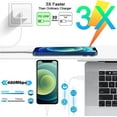 thumbnail image 5 of iPhone 14 13 12 11 Super Fast Charger[Apple MFi Certified]High Speed iPhone Charger-2 Pack 20W USB C 6FT Wall Charger Power Adapter Plug Block Compatible with iPhone 14 13 12 11 Pro Max XR XS X,iPad, 5 of 8