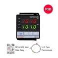 thumbnail image 2 of 85~265V K Thermocouple Input ,SSR+Relay Output PID Digital Temperature Controller Thermostat With SSR 40A And K Thermocouple ,Save Energy, 2 of 6