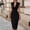 Black, variant on Morttic Women's Stylish Bodycon Cocktail Dress – Solid Color Elegant Cowl Neck Sleeveless Slim Fit Dress for Date Nights Black，S