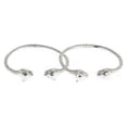 thumbnail image 3 of Better Jewelry Large Panther Heads .925 Sterling Silver West Indian Bangles, 1 pair, 3 of 4