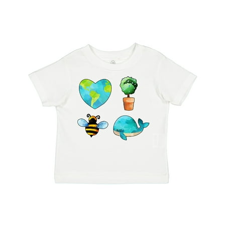 

Inktastic Earth Day Plant a Tree Save the Bees Save the Seas Love Your Mother Gift Toddler Boy or Toddler Girl T-Shirt