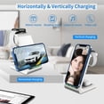 thumbnail image 4 of PloutoRich 3 in 1 Wireless Charging Station, Wireless Charger for iPhone 12/13/13 Pro/ iWatch 2/3/4/5/6/SE/AirPods 2/Pro(Without Adapter), 4 of 8