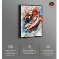 thumbnail image 2 of Colorful Splatter Sneaker Canvas Wall Art by Notoriart, Black Floater Frame, 25" x 37", 2 of 7