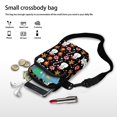 thumbnail image 7 of HELLHERO Snowman Candy Cane Pattern Messenger Bag for Adults Polyester Underarm Shoulder Bag with Zipper, 7 of 7