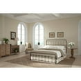 thumbnail image 3 of Fremont Metal SNAP Bed with Folding Frame Bedding Support System and Rounded Edge Panels, Weathered Nickel Finish, Queen, 3 of 8