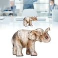 thumbnail image 4 of Retro Style Elephant Statue Exquisite Workmanship, Elegant Decorative Ornament, Symbolizes Prosperity, Perfect Gift for Home, Office or Hotel, 4 of 8