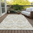 thumbnail image 6 of Addison Rugs Chantille Indoor/Outdoor Transitional Vintage Ivory Washable Rectangle Rug, 9' x 12', 6 of 6