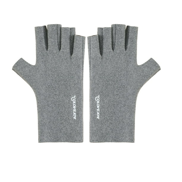 Guantes para las Mujeres Guantes de Terciopelo Alemán para las Mujeres Invierno Al Aire Libre Protección Contra el Frío Medio Dedo Pantalla Táctil Medio Dedo Guantes Modifican la Forma de la Mano Piel