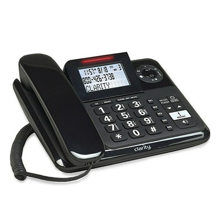 Clarity 53730 E814 Corded Amplified Phone with Answering (Best Corded Telephone With Answering Machine)