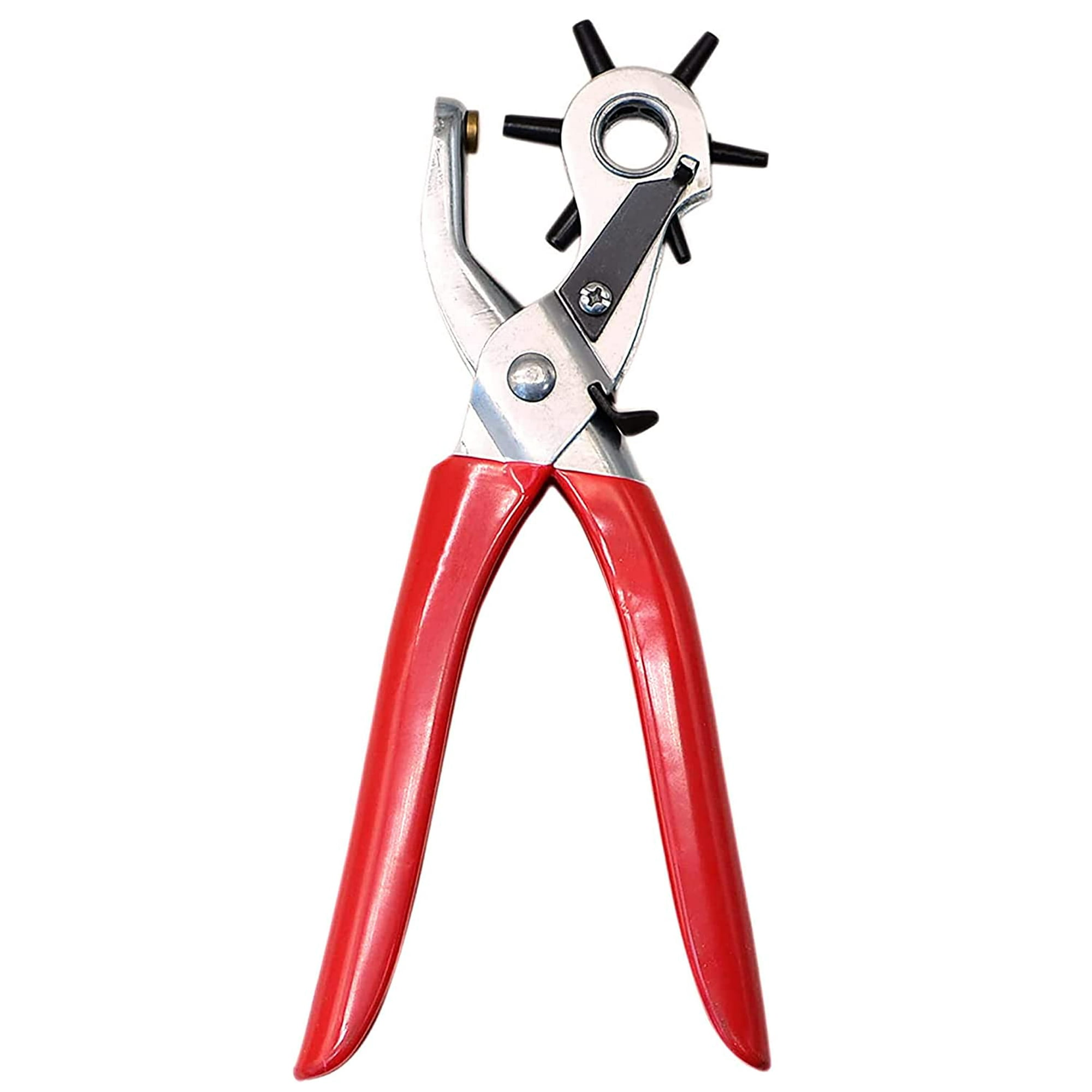 XYCCA Leather Hole Punch 9 Belt Hole Puncher for Leather Heavy Duty 6 Size Revolving Leather Belt Hand Hole Puncher 6 Size Revolving Leather Hole