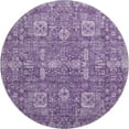 thumbnail image 2 of Addison Rugs Mayfield Washable Transitional Panel Purple Round Rug, 8' x 8', 2 of 5