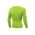 thumbnail image 4 of SUPERHOMUSE Mens Gym Compression Under Base Layer Tops Long Sleeve Quick Dry Sports T-Shirts, 4 of 5