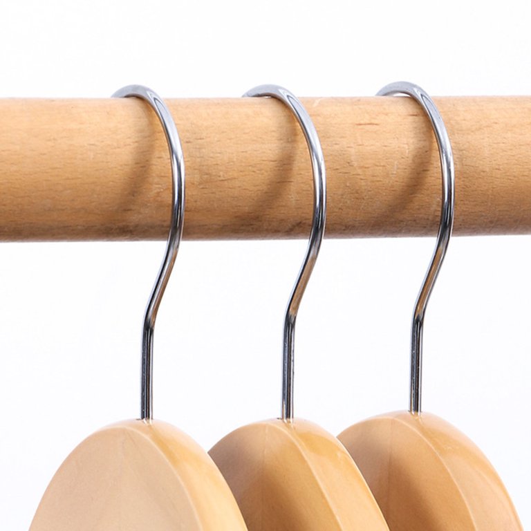 Solid Natural Wooden Hangers Sturdy Durable Suit Hangers for Wardrobe  Organization