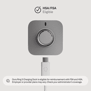 Oura Ring 5 Official Charger - Size 8 - Charging Dock and USB-C Cable - Charges Oura Ring 5 for 1 Week - Replacement Charger