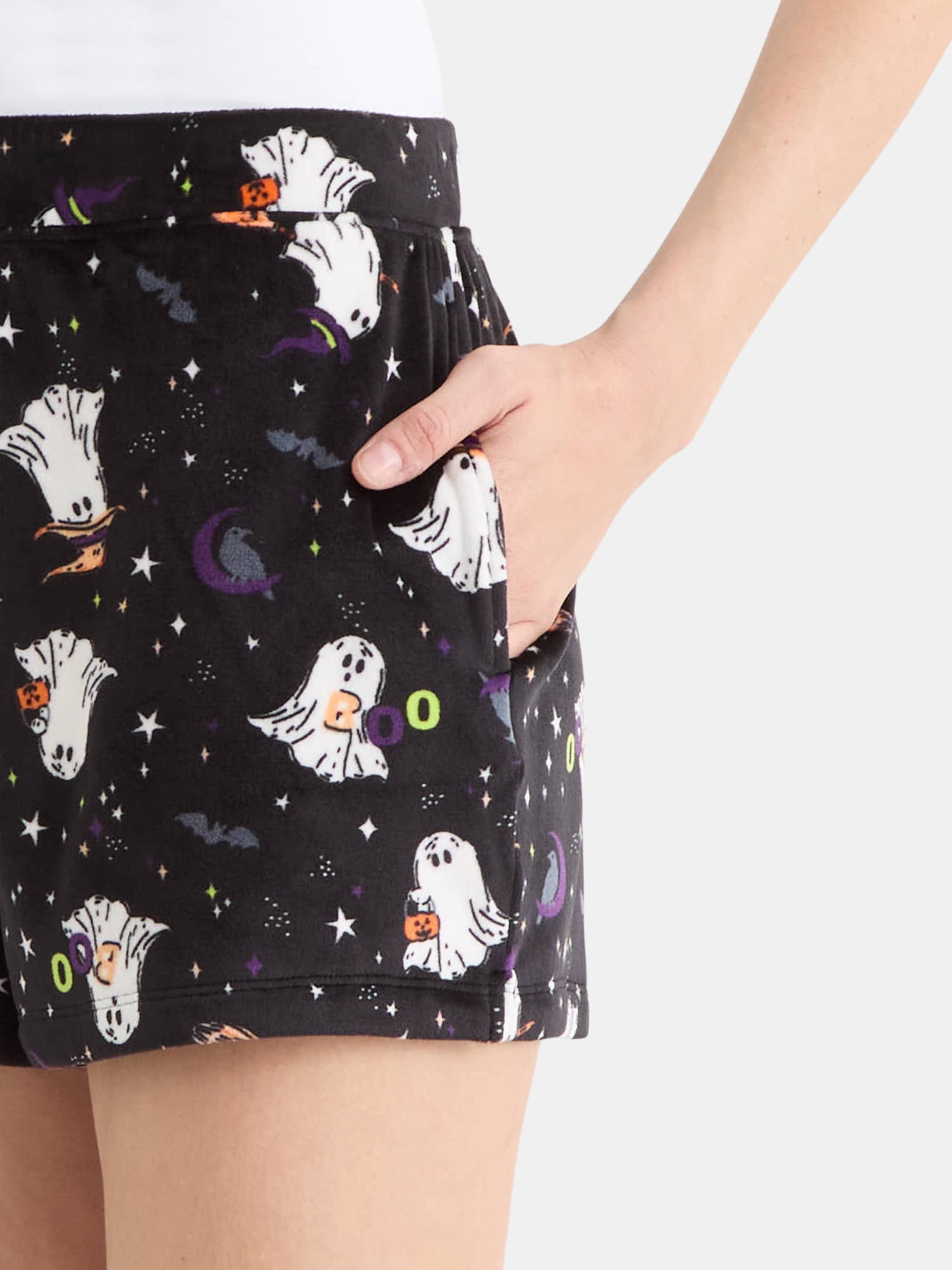 Way To Celebrate Womens Halloween 2-Pack Sleep Short, Sizes XS-3X