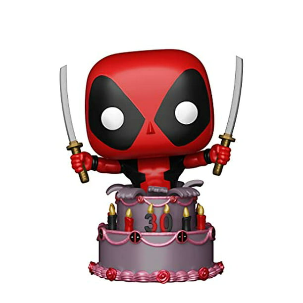 fin de semana Sudán Tristemente Funko POP! Marvel 7/11 Exclusive 30th Anniversary Deadpool in Birthday Cake  #776 - Walmart.com