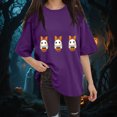 thumbnail image 2 of Godom Halloween Shirt Women Shirts Funny Halloween Ghost Graphic Short Sleeve Tee Tops, 2 of 6