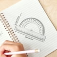 thumbnail image 5 of Zoxiy Plastic Protractor With Swing Arm,Translucent Plastic Math Protractors with 180 Degrees for Accurate Angle MeasurementmReadings And Drawing,Dual-Scale,Teacher & Classroom Must Haves, 5 of 5