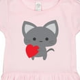 thumbnail image 3 of Inktastic Heart Cat Girls Toddler Dress, 3 of 4