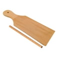 thumbnail image 1 of 1 juego de tabla para hacer pasta de textura fina y estable, de madera, práctica, con patrón ondulado, para hacer ñoquis en casa., 1 of 8